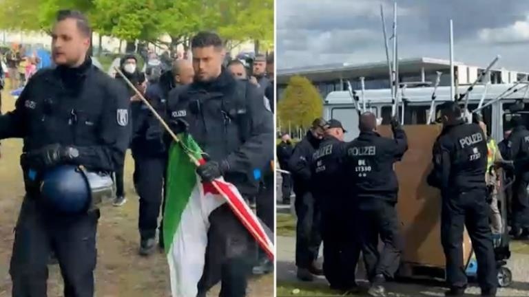ABD’deki Filistin protestoları Almanya ve Fransa’ya da sıçradı Polis gözaltıları canlı yayına yansıdı