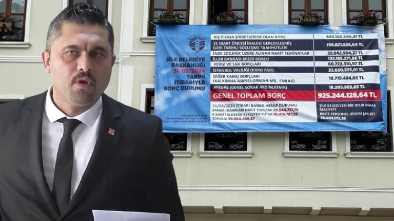 20 yıl sonra CHP’ye geçen Şile Belediyesi’nin borcu ortaya çıktı