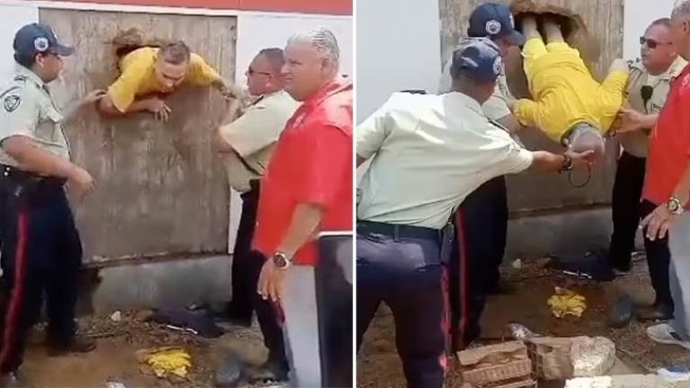 Venezuela’da Firar Girişimi: Mahkumlar Özgürlüğe Açılan Delikte Polislerle Karşılaştı