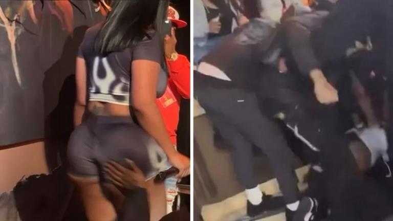 Rapçi Stunna Girl, konser sırasında bir izleyicinin tacizine uğradı Eşi araya girince kavga çıktı