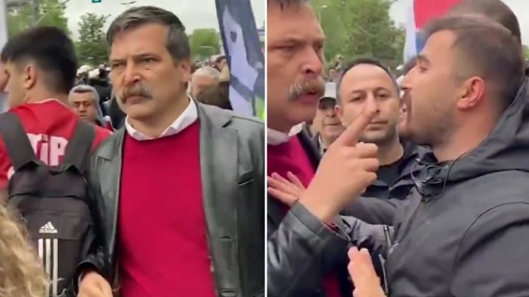Erkan Baş’tan yürüyüşe müdahale eden polise tepki: Bana bağırma