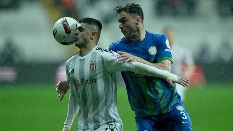 Beşiktaş, Çaykur Rizespor'u 3-2 mağlup etti