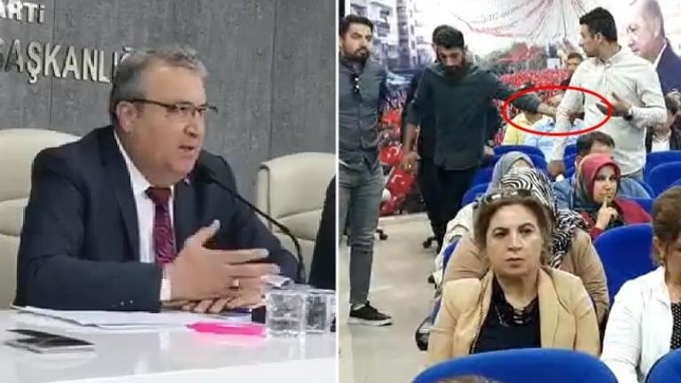 Seçimde koltuğunu kaptıran eski başkan hesap soran vatandaşı salondan attırdı