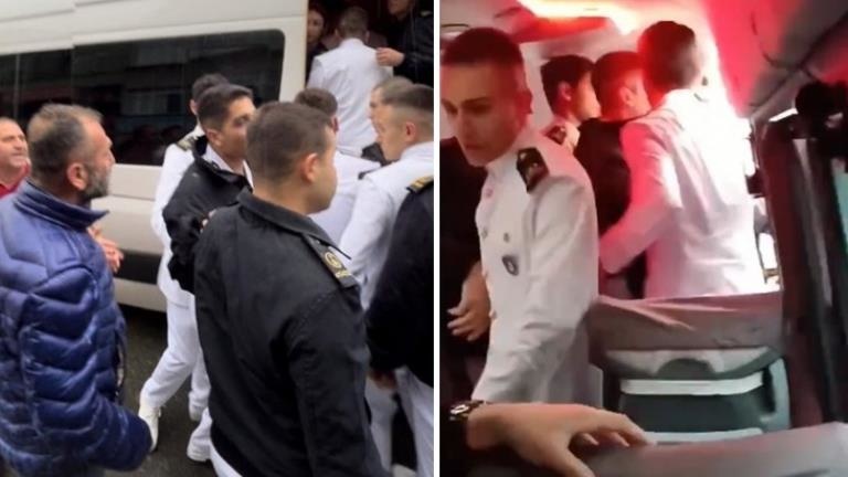 Trabzon’da üniversite öğrencilerini darbeden minibüs sürücüleri gözaltına alındı