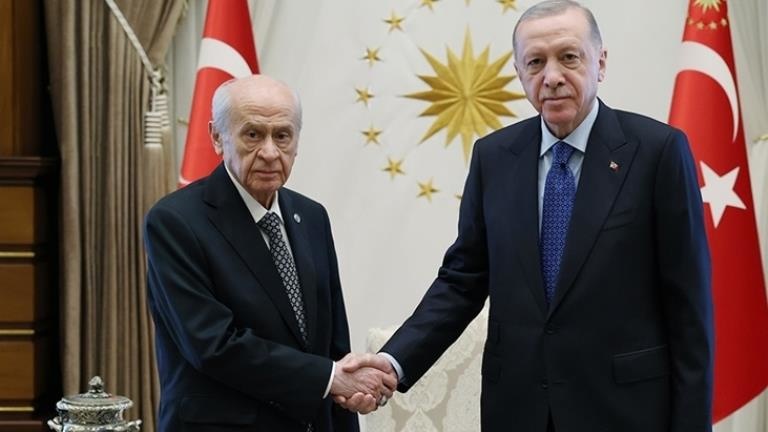 Cumhurbaşkanı Erdoğan, MHP Lideri Bahçeli’yi kabul etti