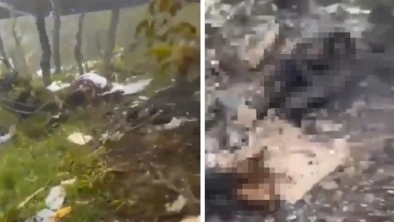 İran Cumhurbaşkanı Reisi’ye mezar olan helikopter enkazına ekiplerin ilk ulaştığı anlara ait görüntüler ortaya çıktı