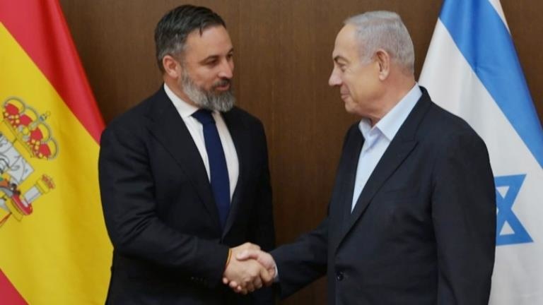 İspanya’da aşırı sağcı lider İsrail Başbakanı ile görüştü
