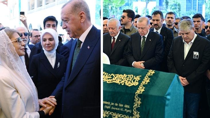 Cumhurbaşkanı Erdoğan, Özer Uçuran Çiller’in cenaze törenine katıldı