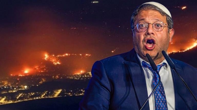 Ülke alev alev yanarken İsrailli bakan yine tehdit etti: Tüm Lübnan'ın yanma zamanı gelmiştir