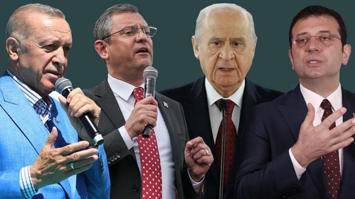 “En beğendiğiniz siyasetçi kim“ anketi Birinci sırada Erdoğan var, iki numara sürpriz