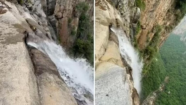 Çin’in en yüksek şelalesine su sağlayan gizli boru keşfedildi, yetkililer turistleri yanıltmaktan dolayı özür diledi