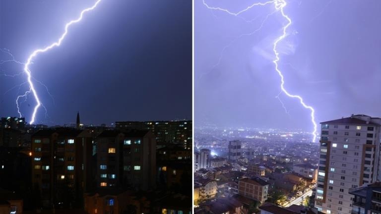 Ankara, sağanak yağışa teslim oldu, fırtına tabelayı devirdi: 1 ölü