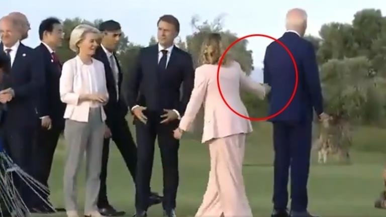 G7 zirvesinde uzaklara dalıp giden Biden’ın yardımına İtalya Başbakanı Meloni koştu