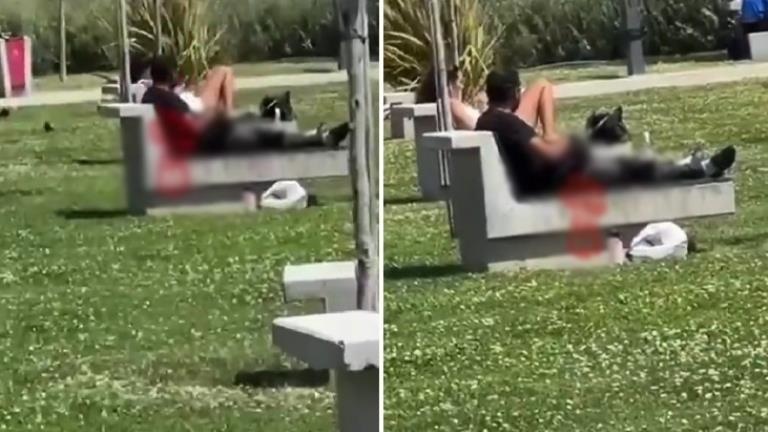 İzmir’de infial yaratan görüntü Yanındaki bankta oturan kadına bakarak kendini tatmin etti